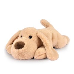 Les Allongés Stretch - Peluche Chien beige - 40 cm