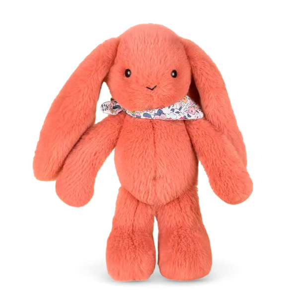 Peluche Lapin Fleurette Terracota- 35 cm 