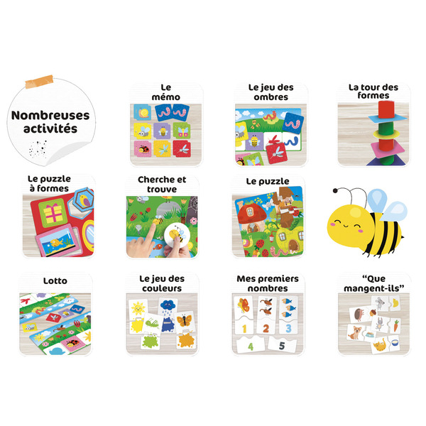 Coffret 10 jeux éducatifs 1 à 4 ans