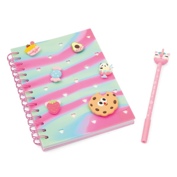 Carnet avec charms et stylo Kawaii