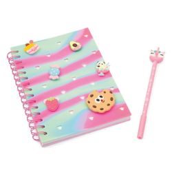 Carnet avec charms et stylo Kawaii
