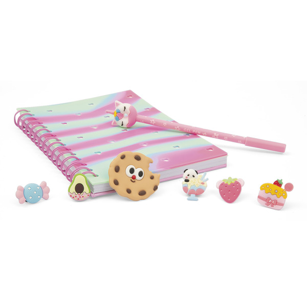 Carnet avec charms et stylo Kawaii