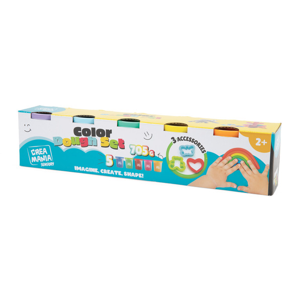 Pack de 5 pots de pâte à modeler et 3 accessoires