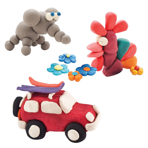 Pack de 5 pots de pâte à modeler et 3 accessoires