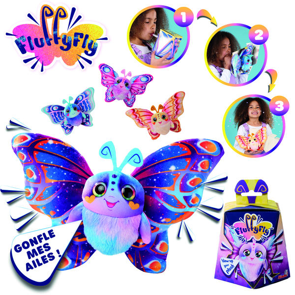 Peluche magique Papillon FluffyFly