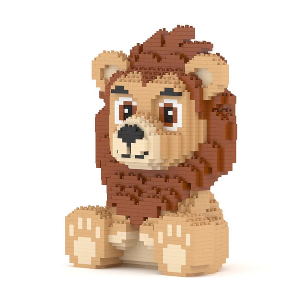 Jeu de construction Jekca - Lion kawaii