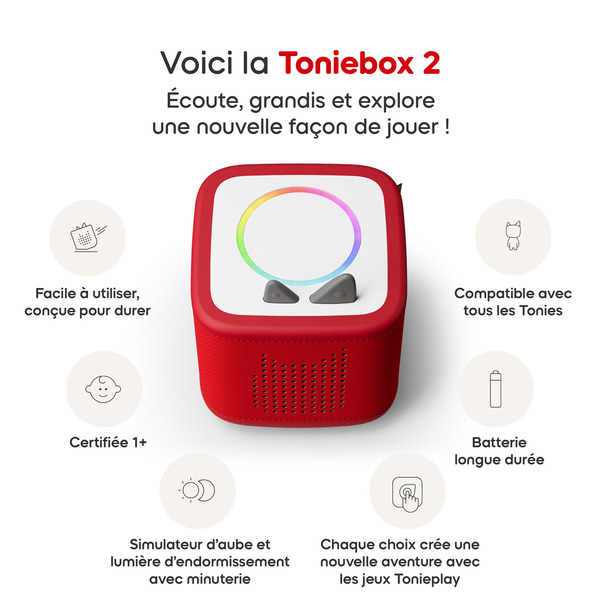 Mon Premier Coffret Toniebox 2 - Rouge Coquelicot