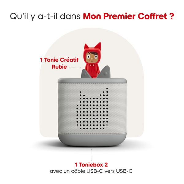 Mon Premier Coffret Toniebox 2 - Gris Lune
