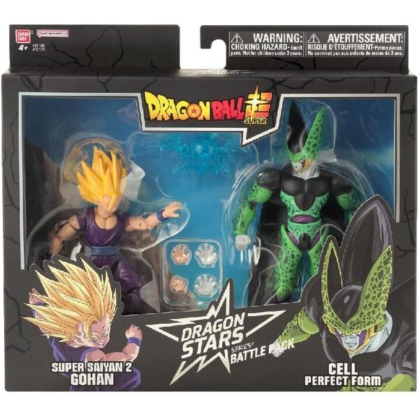 Pack figurines 17 cm Dragon Ball - Battle pack Super Saiyan Gohan 2 VS Cell