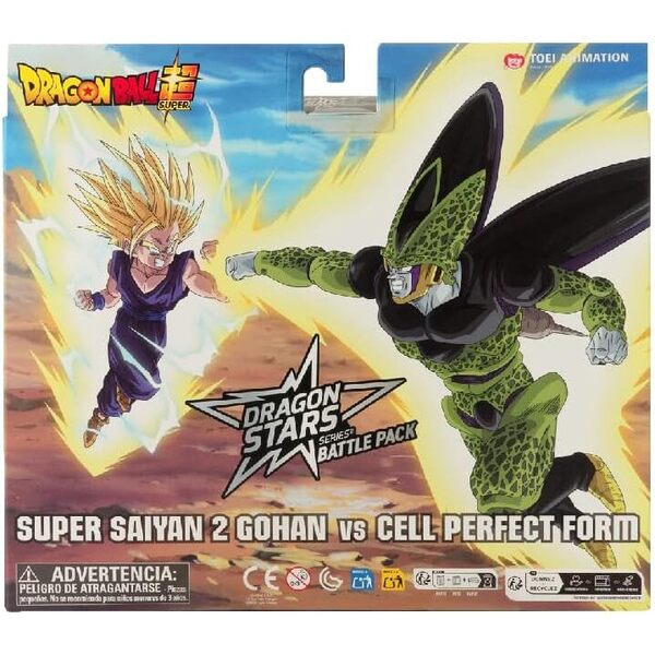 Pack figurines 17 cm Dragon Ball - Battle pack Super Saiyan Gohan 2 VS Cell