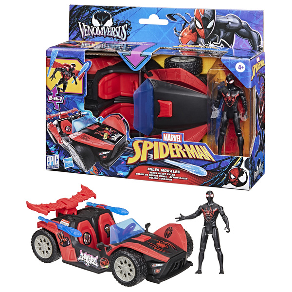 Marvel Spider-Man – Bolide Remix Blast avec Figurine Miles Morales