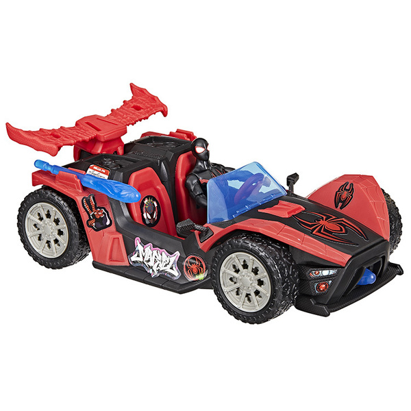 Marvel Spider-Man – Bolide Remix Blast avec Figurine Miles Morales