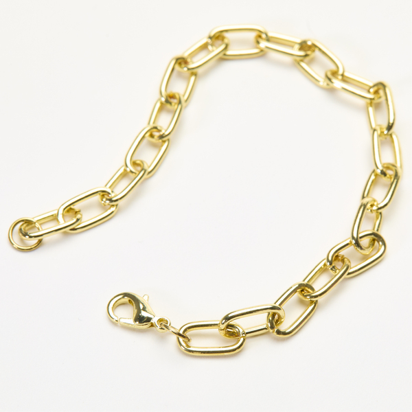 Bracelet chaîne doré 29cm