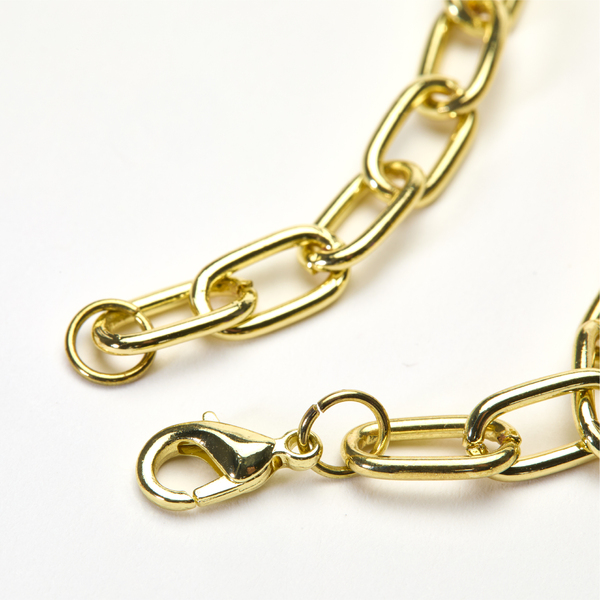Bracelet chaîne doré 29cm
