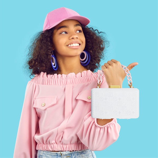 Valisette de maquillage portable Glitz & Glam - 21 pièces