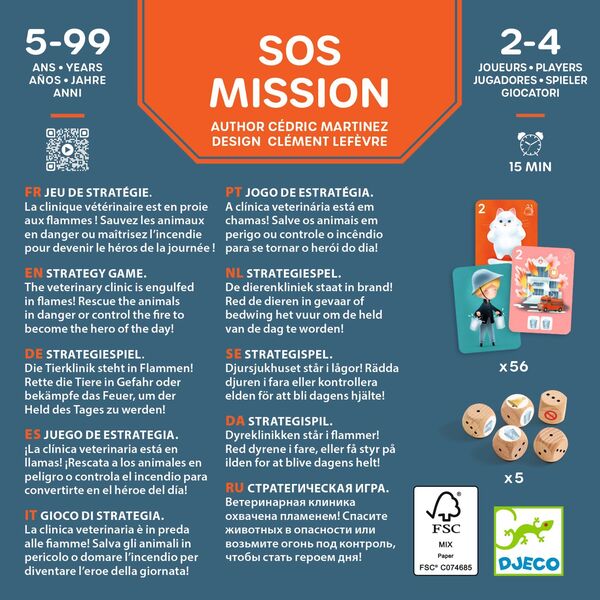 SOS Mission - Jeu stratégique de dés