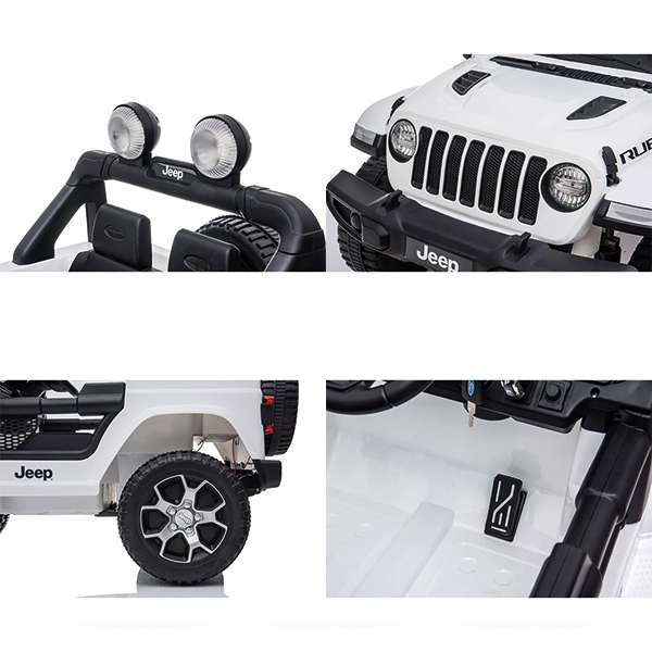Véhicule électrique Jeep Rubicon 12V blanc