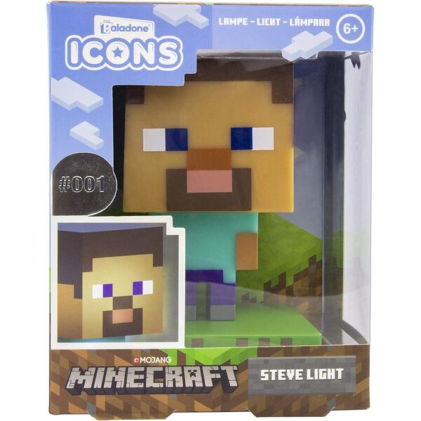 Lampe veilleuse Minecraft Steve