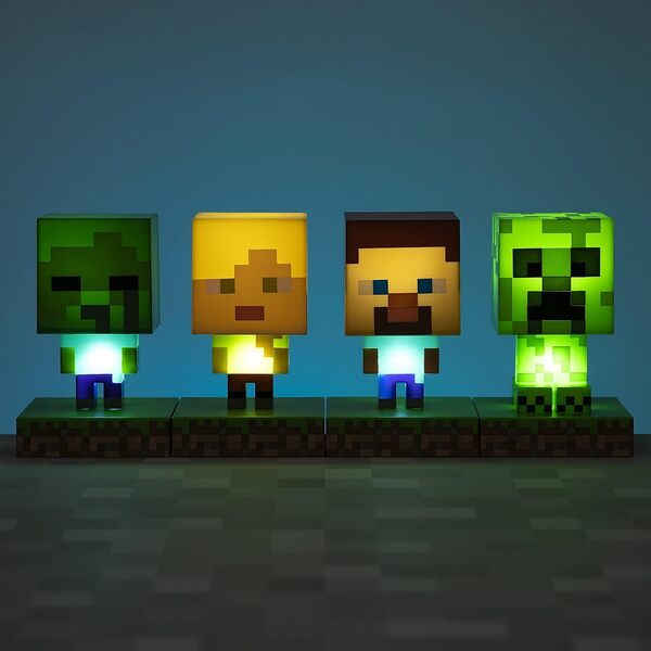 Lampe veilleuse Minecraft Steve