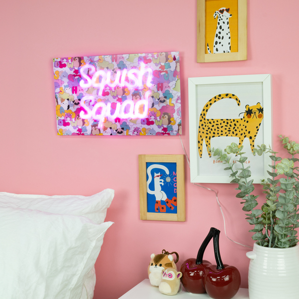 Lampe murale néon Squish Squad - Squishmallows
