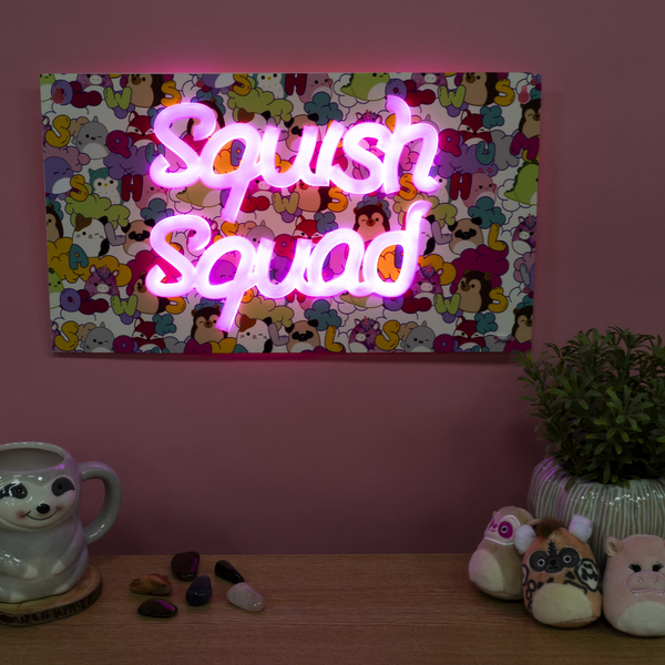 Lampe murale néon Squish Squad - Squishmallows