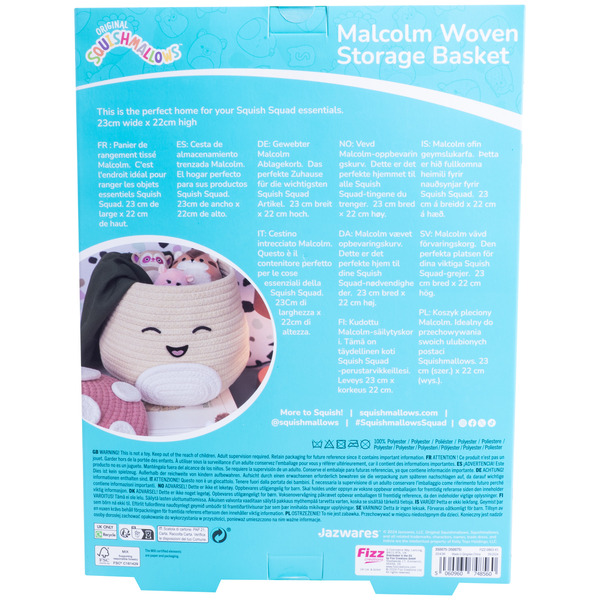 Panier de rangement Malcom le champignon - Squishmallows