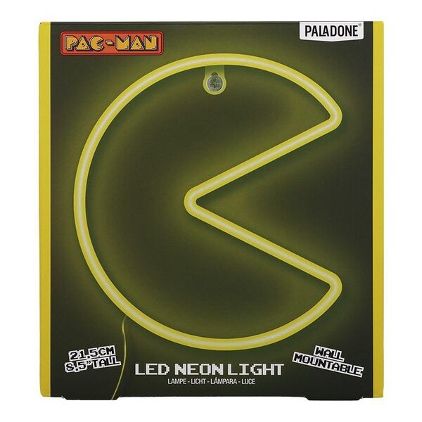 Lampe murale néon Pac-Man
