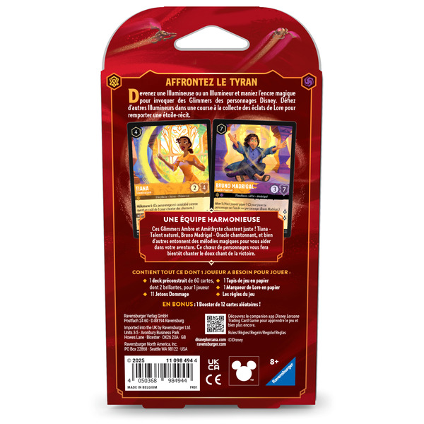 Disney Lorcana Chapitre 8 Le Règne de Jafar - Starter Tiana & Bruno