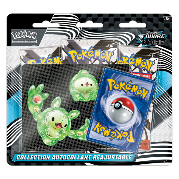 Coffret Pokémon Collection Autocollant Réajustable Foudre Noire