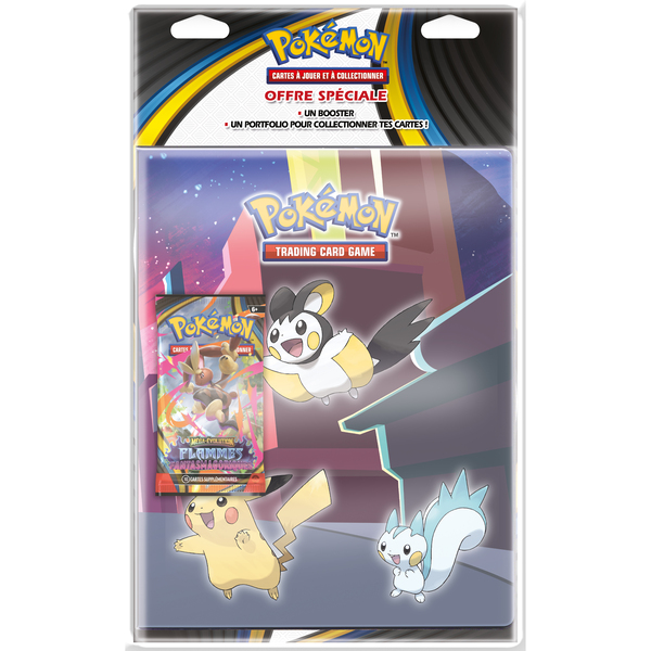 Cahier Pokémon et Booster ME02 Flammes Fantasmagoriques