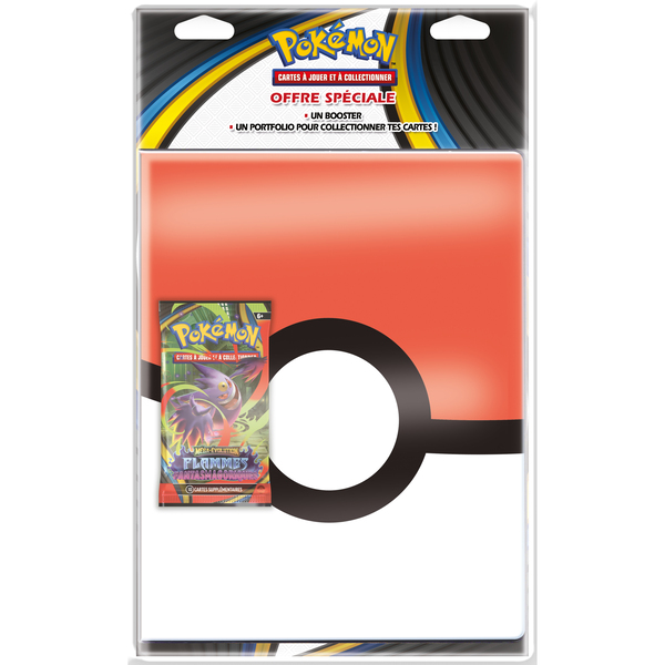 Cahier Pokémon et Booster ME02 Flammes Fantasmagoriques