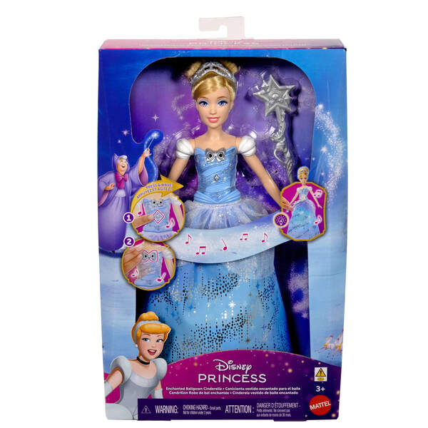 Disney Princess - Poupée Cendrillon et sa Robe Enchantée