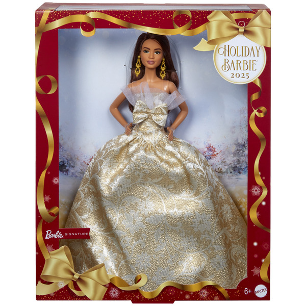 Poupée Barbie Joyeux Noël 2025 - Châtain