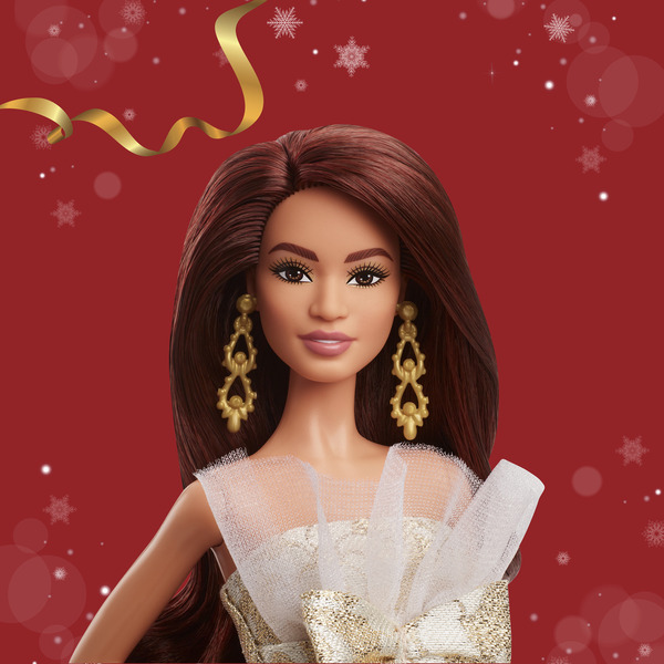 Poupée Barbie Joyeux Noël 2025 - Châtain