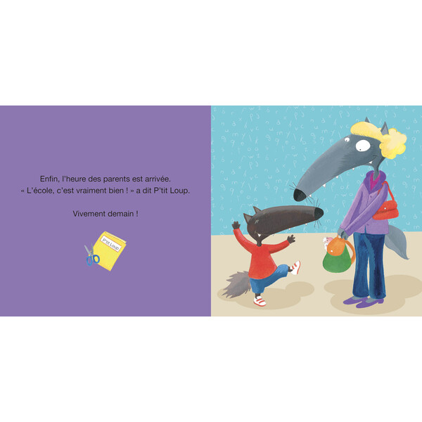 P tit loup rentre à l ecole