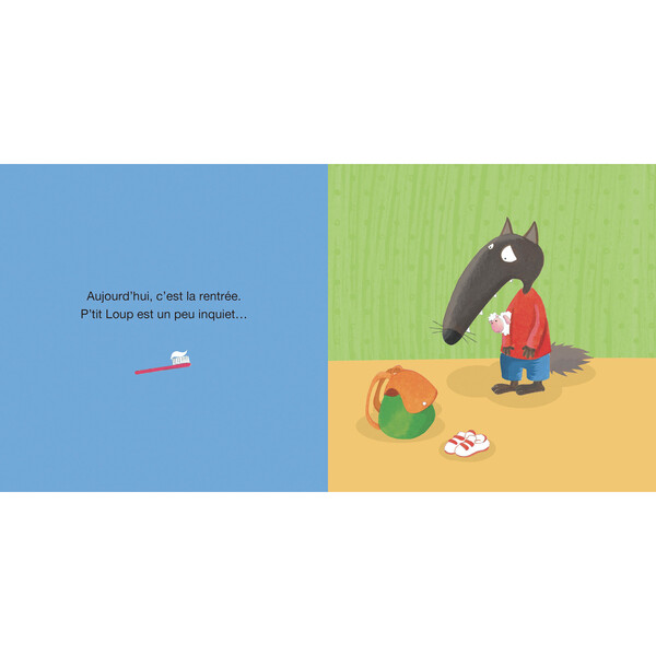 P tit loup rentre à l ecole