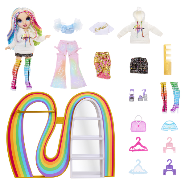 Rainbow High Dressing - Poupée Avery 27cm avec 35 accessoires 