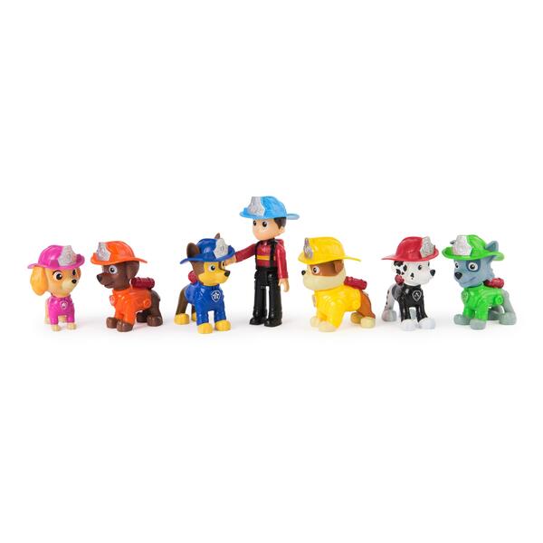 Pack de 7 figurines Fire Rescue - La Pat  Patrouille