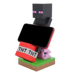 Figurine et station de charge Cable Guys - Minecraft Enderman