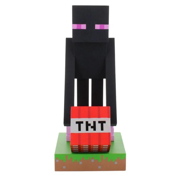 Figurine et station de charge Cable Guys - Minecraft Enderman