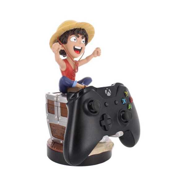 Figurine et station de charge Cable Guys - One Piece Luffy