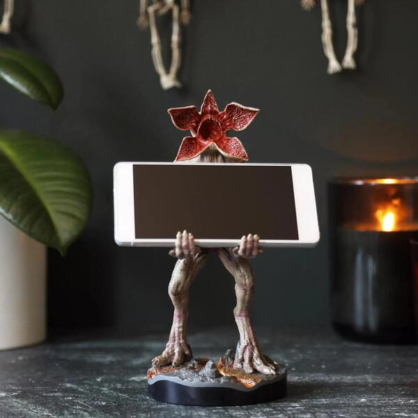 Figurine et station de charge Cable Guys - Stranger Things Demogorgon