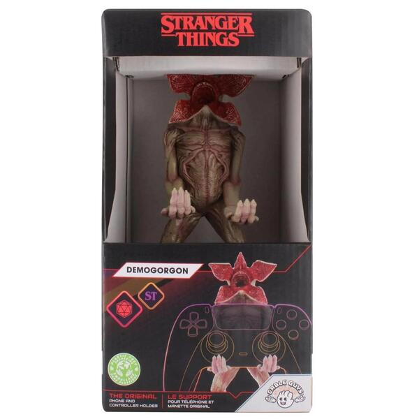 Figurine et station de charge Cable Guys - Stranger Things Demogorgon