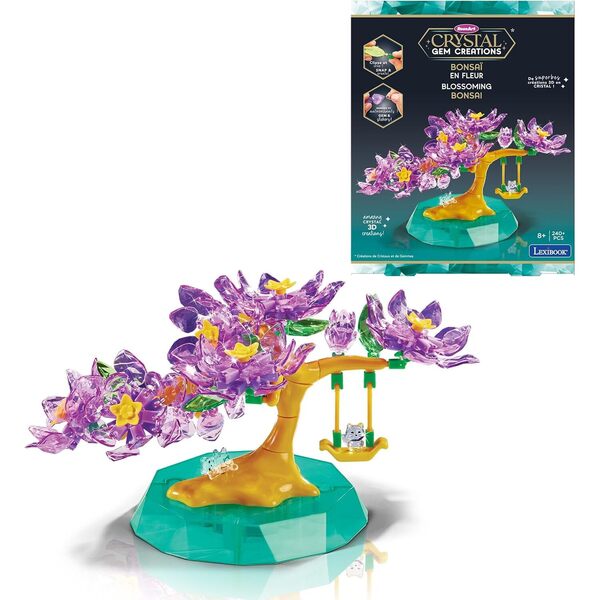 Création 3D Crystal Gem - Bonsai en fleur (240 pièces)