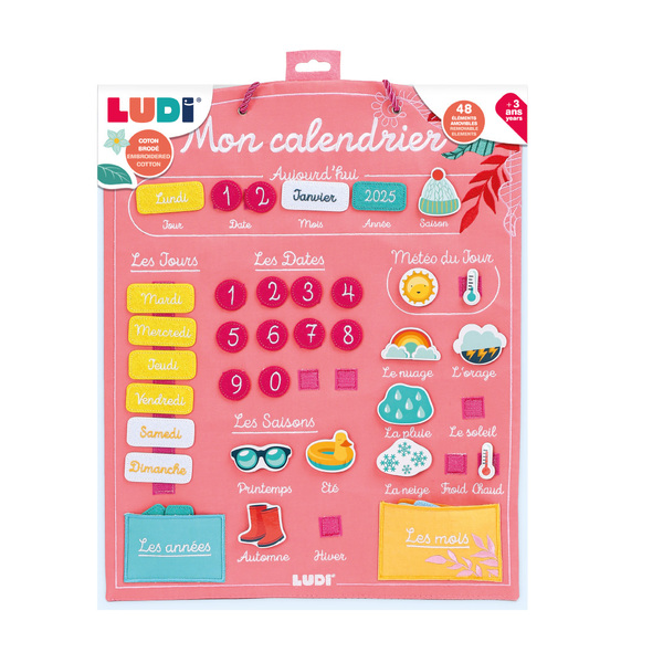 Calendrier éducatif jours, saisons et météo - Corail