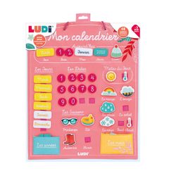 Calendrier éducatif jours, saisons et météo - Corail