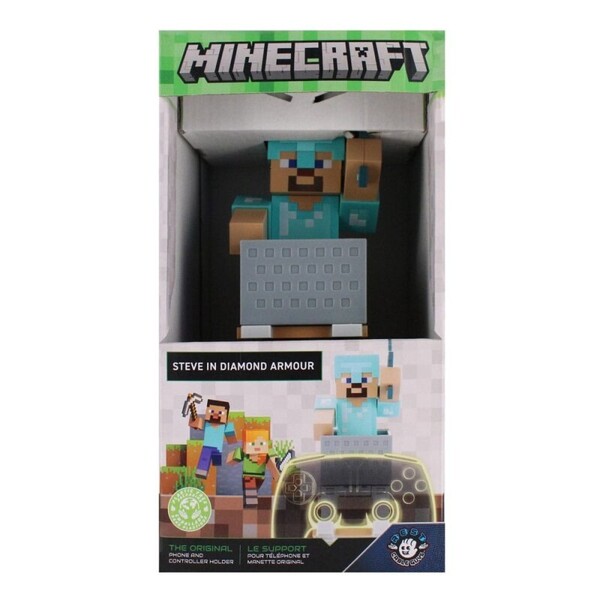 Support de manette & portable Minecraft - Steeve en armure
