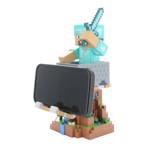 Support de manette & portable Minecraft - Steeve en armure