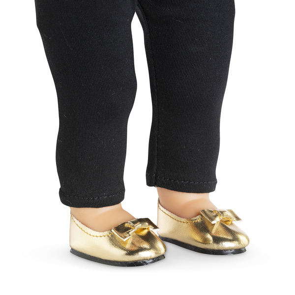 Ballerines dorées Ma Corolle 36cm