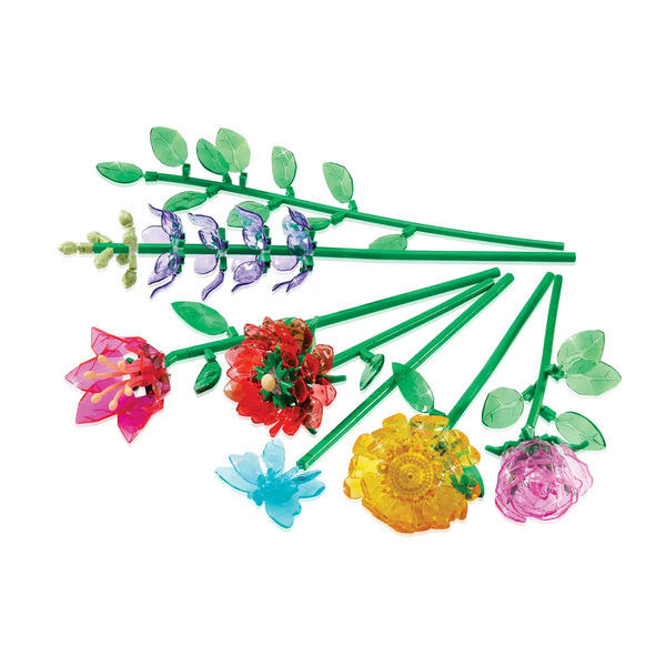 Création 3D Crystal Gem - Magnifique bouquet de fleurs (400 pièces)